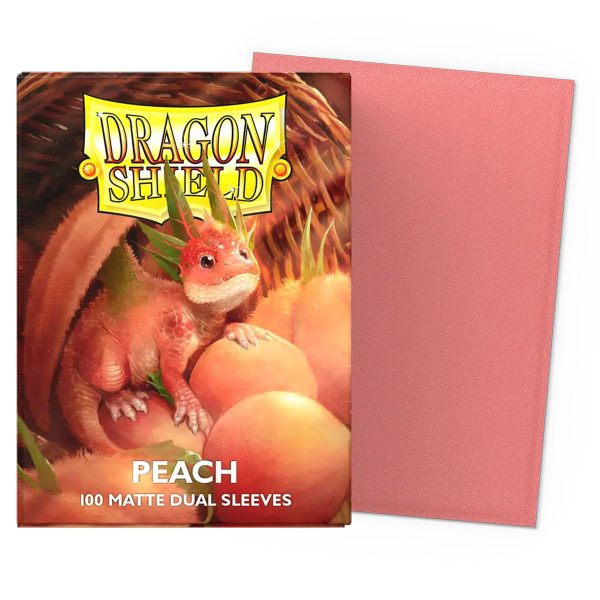 DS-PEACH-DUAL-MATTE Protectores Dragon Shield – Standard Size – Peach Dual Matte