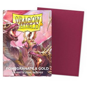 Protectores Dragon Shield – Standard Size – Pomegranate & Gold Dual Matte