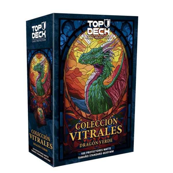 Protectores Top Deck – Standard – Vitrales Dragón Verde