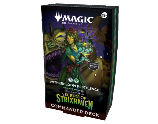*Preventa* Secrets of Strixhaven - Witherbloom Pestilence Commander Decks Ingles