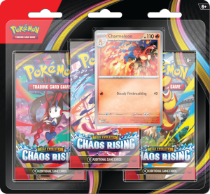 Pokemon TCG Chaos Rising 3-Pack Blister Inglés