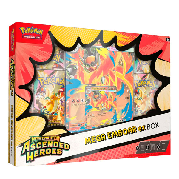 ME-BOX Pokemon TCG - Ascended Heroes - Mega Emboar ex Box