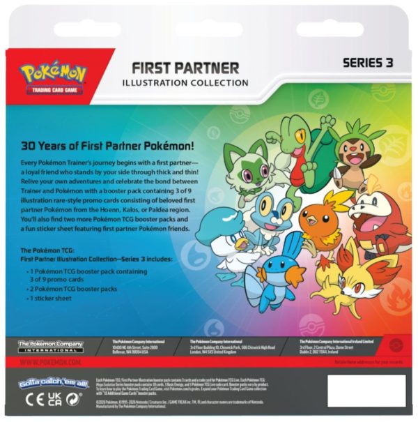 First-Partner-Illustration-Collection-Series-3-Back Pokémon TCG – First Partner Illustration Collection: Series 3 Español