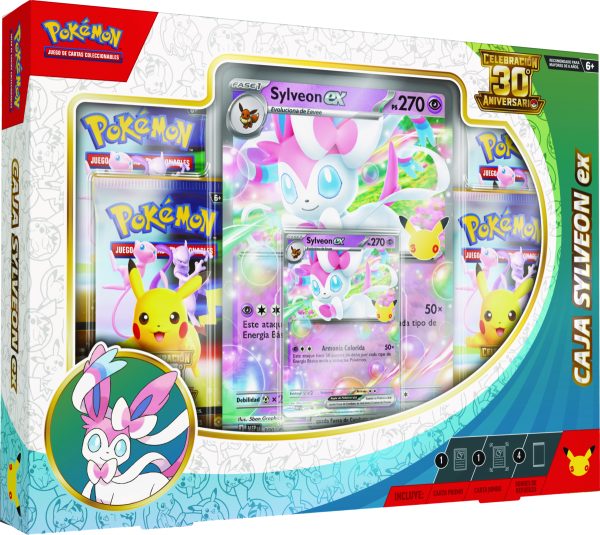 CeFYGNh1bubtGRsDhZyzWLkmPZ3qhcDEf4b4loYW Pokémon TCG: 30th Celebration – Pokémon Sylveon ex Box (Ingles)