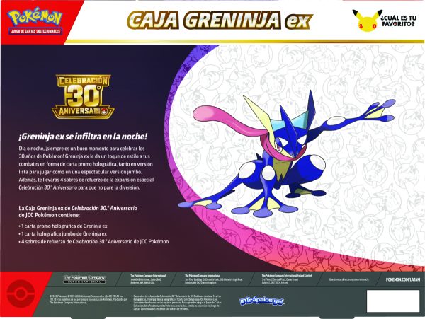 sRnhVcr3hw0q7YHVpeHXxmTuShp9yhwXps4h8cCh Pokémon TCG: 30th Celebration – Pokémon Greninja ex Box (Español)