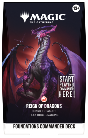 🔴 MTG [ESP] FOUNDATIONS COMMANDER — REIGN OF DRAGONS