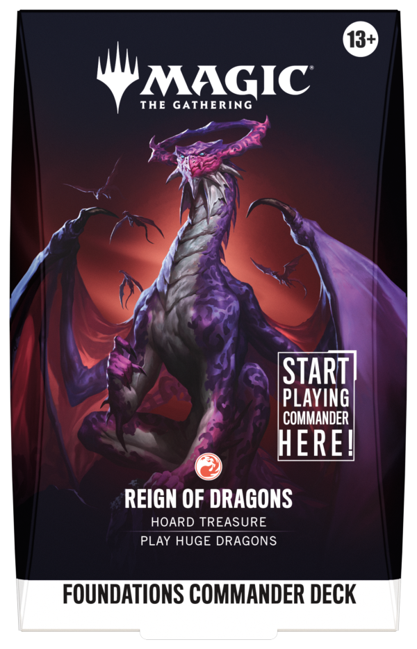 🔴 MTG [ESP] FOUNDATIONS COMMANDER — REIGN OF DRAGONS