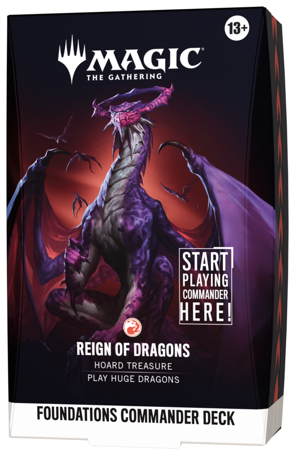 🔴 MTG [ESP] FOUNDATIONS COMMANDER — REIGN OF DRAGONS